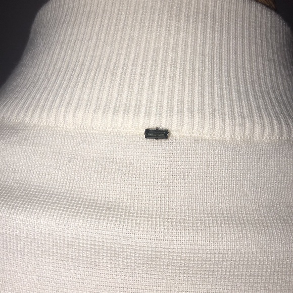 SPORTMAX White Sweater with Black Lace-Up Sleeves - Picture 7 of 9